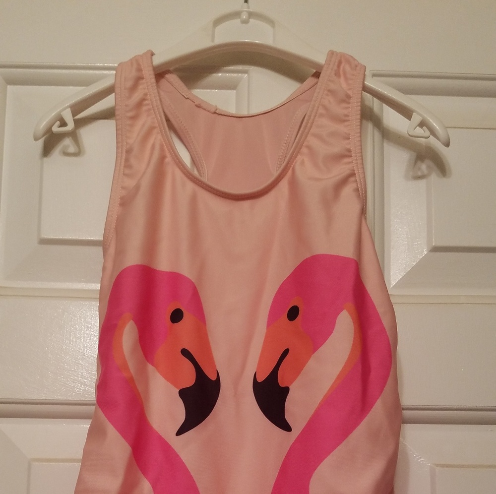 Flamingo one-piece swimsuit